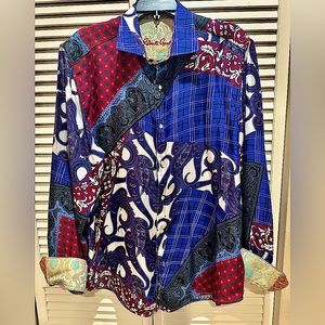 Robert Graham Limited Silk Paisley Patch Shirt